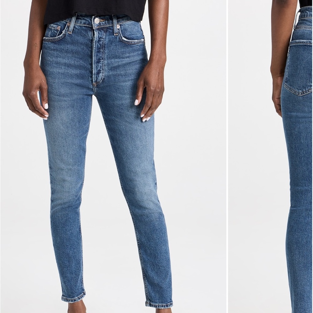Agolde Nico High Rise Slim Fit Jeans size 27